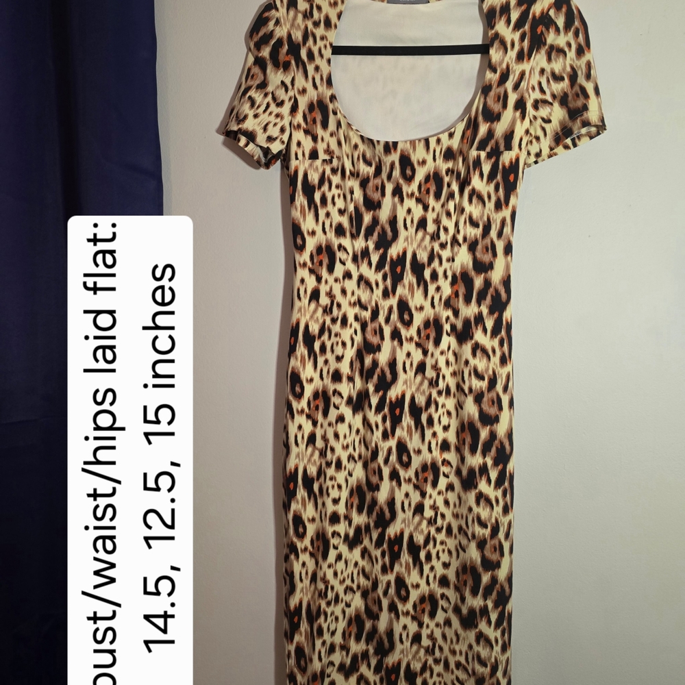 Zoe Vine Leopard Print Women's Wiggle Dress